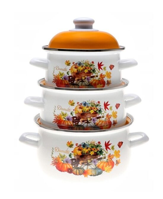 Emaliuotas puodų rinkinys Edenberg 6dalių