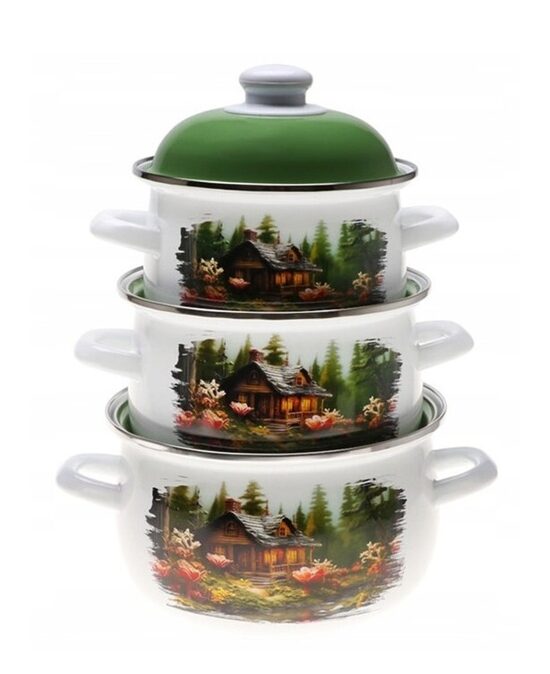 Emaliuotas puodų rinkinys Edenberg 6dalių