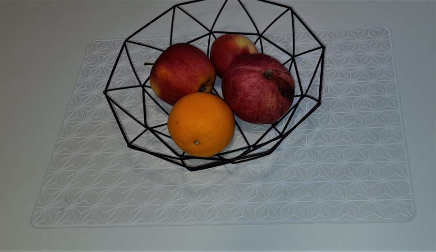 Dvipusis padėkliukas ant stalo stačiakampis