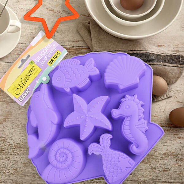 Silikoninė forma Maestro "Jūros motyvai, mix"