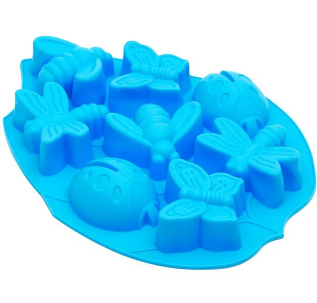 Silikoninė forma "Vabzdžių motyvai, mix"