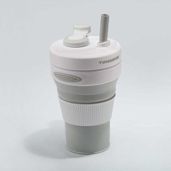 Silikoninis sulankstomas puodelis TIROSS 450ml.